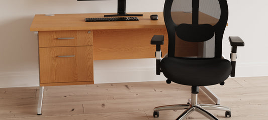 Impulse Contract Desks With Cable Managed Cantilever Legs