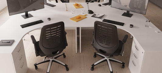 Impulse Contract Desks With Panel End Legs