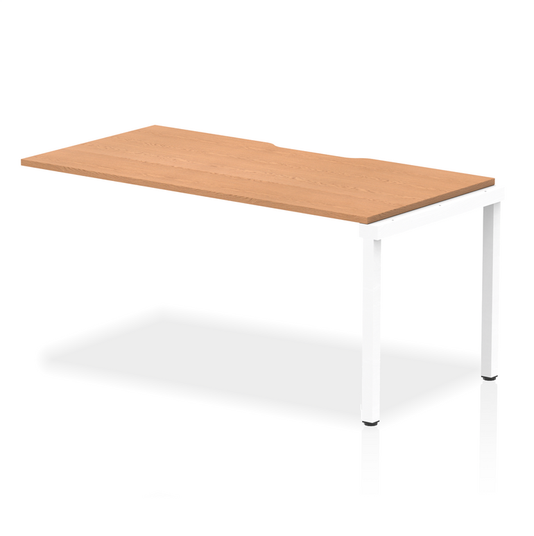 Evolve Plus Single Row Bench Desk Extension Kit