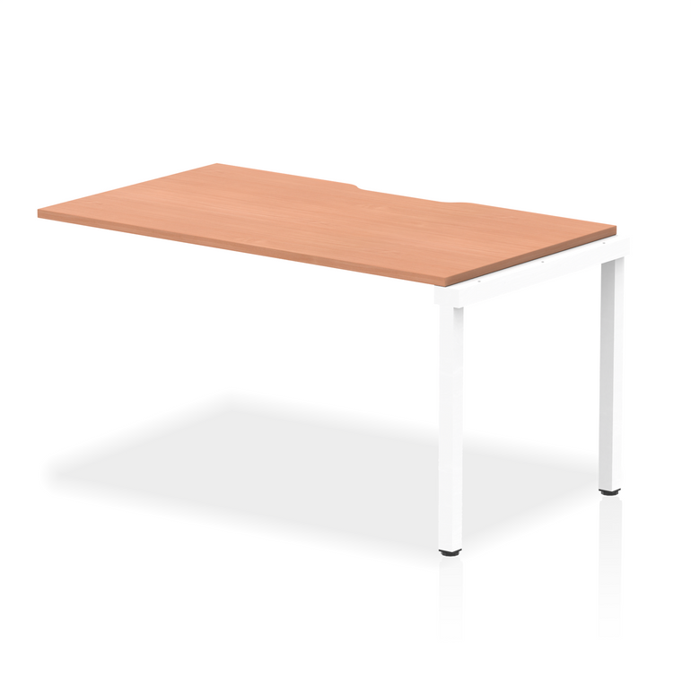 Evolve Plus Single Row Bench Desk Extension Kit