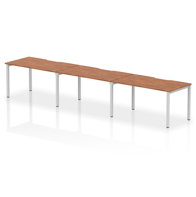 Evolve Plus Single Row Bench Desk - 3 Person