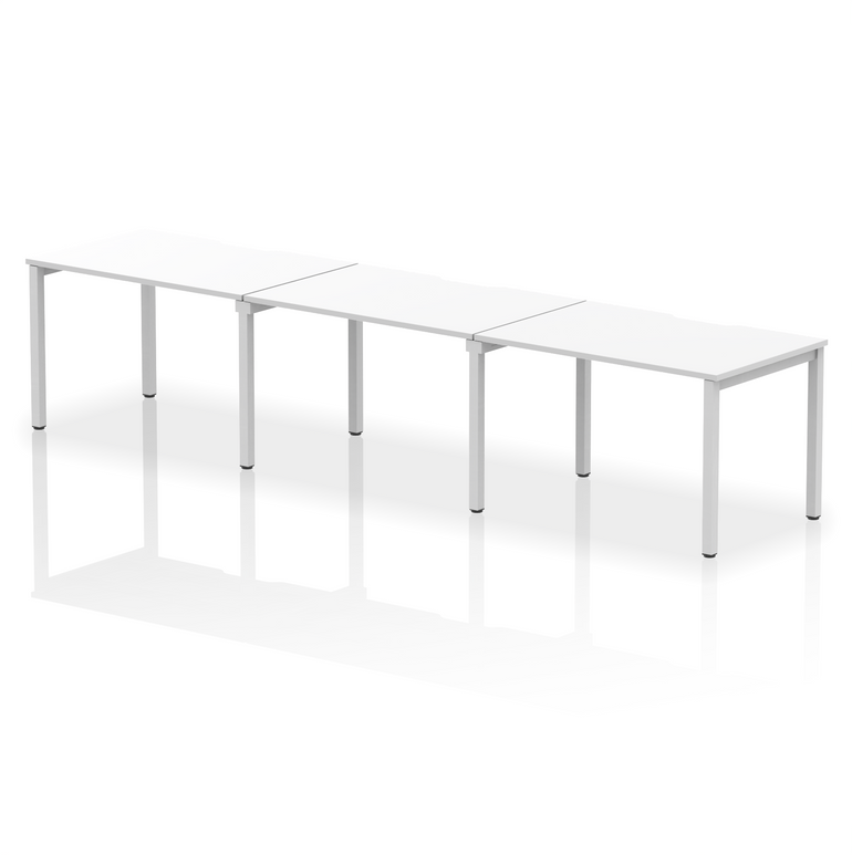 Evolve Plus Single Row Bench Desk - 3 Person