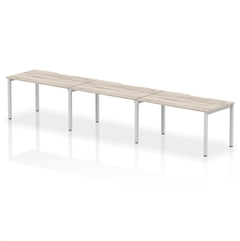Evolve Plus Single Row Bench Desk - 3 Person