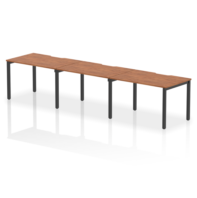 Evolve Plus Single Row Bench Desk - 3 Person