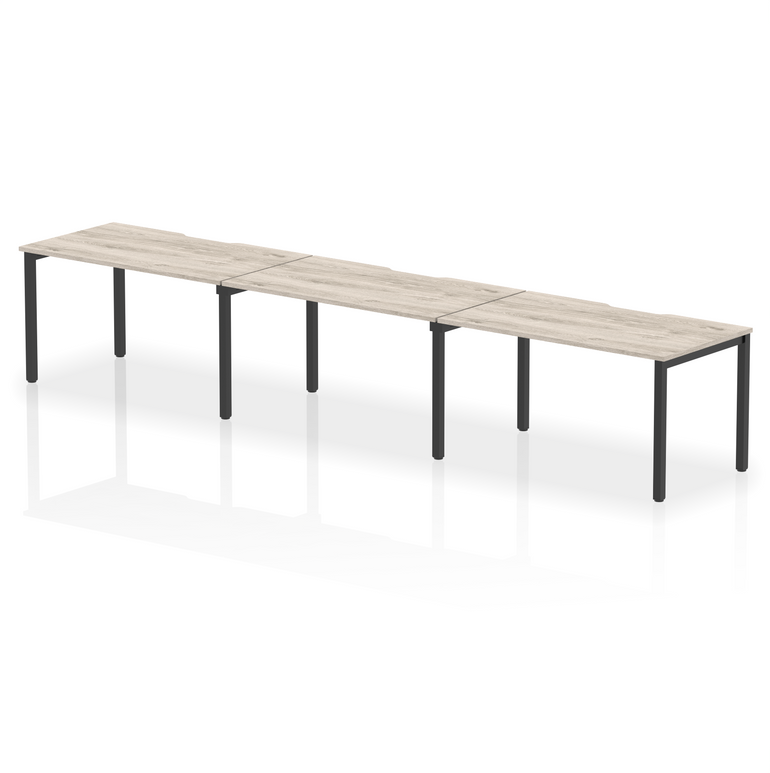 Evolve Plus Single Row Bench Desk - 3 Person