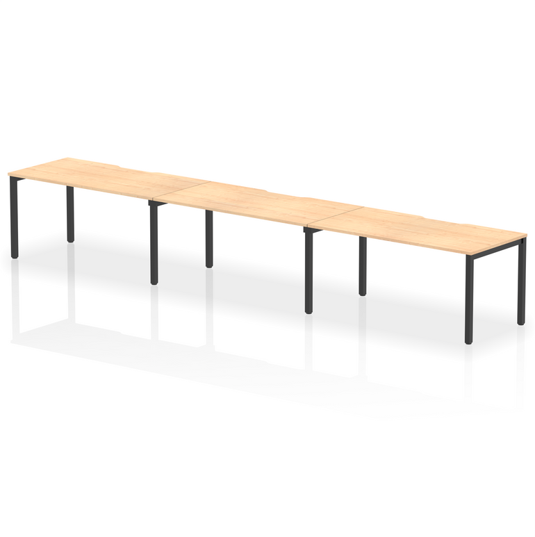 Evolve Plus Single Row Bench Desk - 3 Person