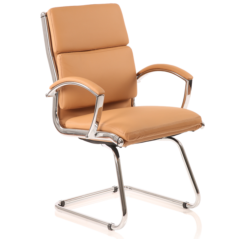Classic Medium Back Cantilever Visitor Chair with Arms