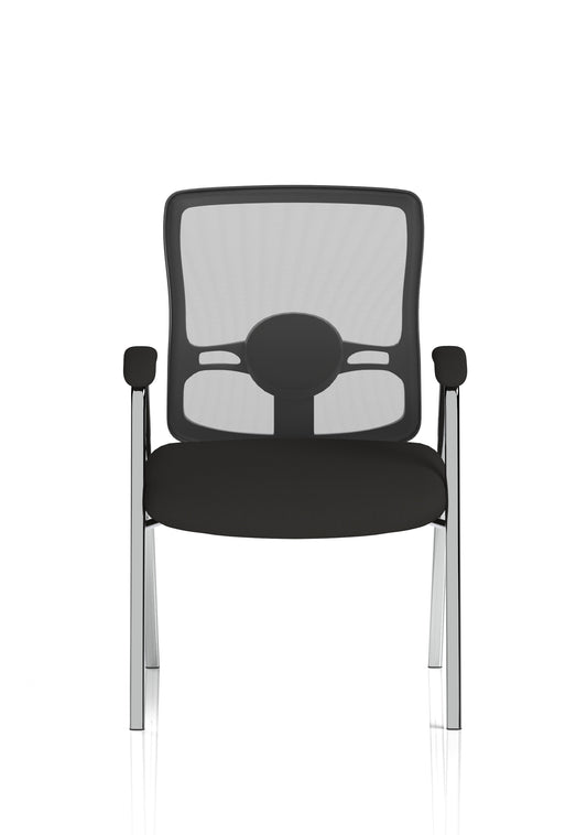 EE - Portland Medium Mesh Back (Straight Leg) Visitor Chair with Arms