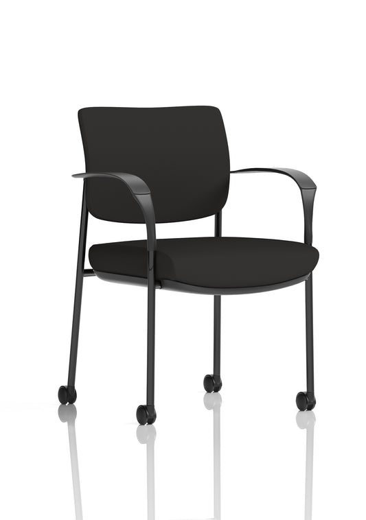 EE - Brunswick Deluxe Medium Back Visitor Office Chair with Arms with Castors