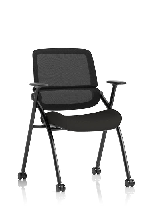 EE - Capra Mesh Back Folding Office Training Chair With Sliding Arms