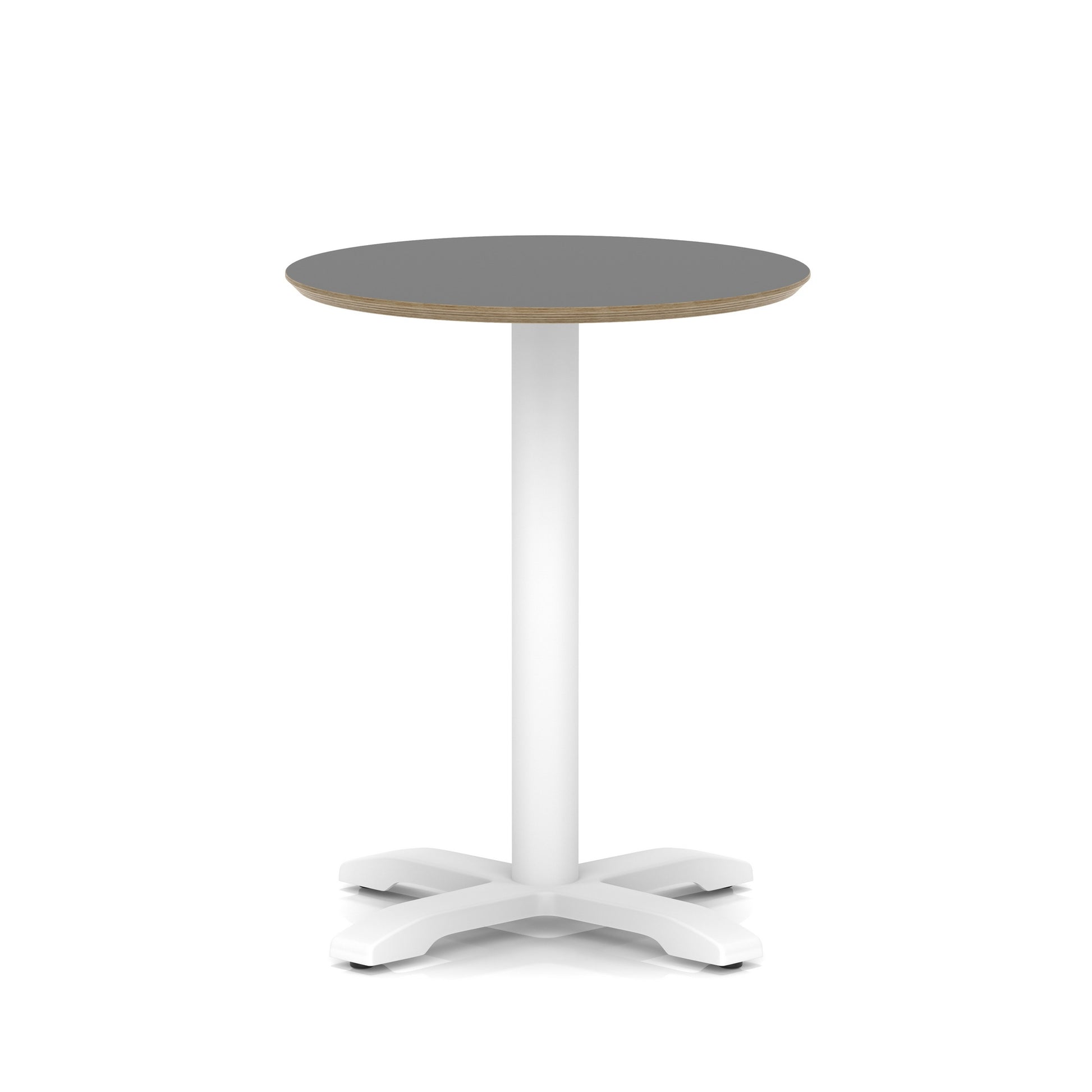 Brixworth Round Coffee Table With Cross Base - White Leg