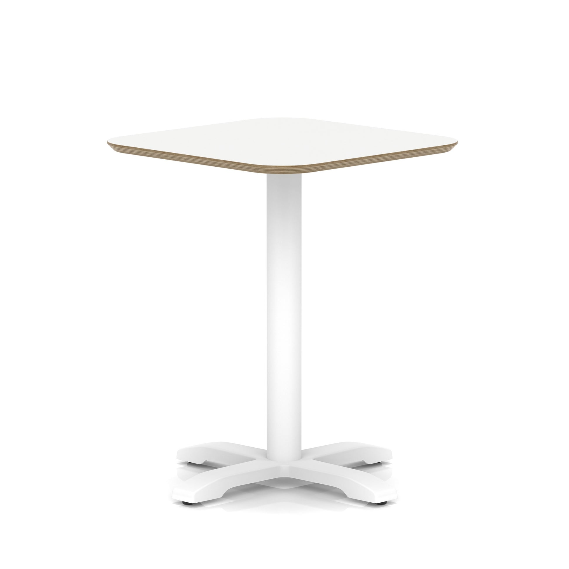 Brixworth Square Coffee Table With Cross Base - White Leg