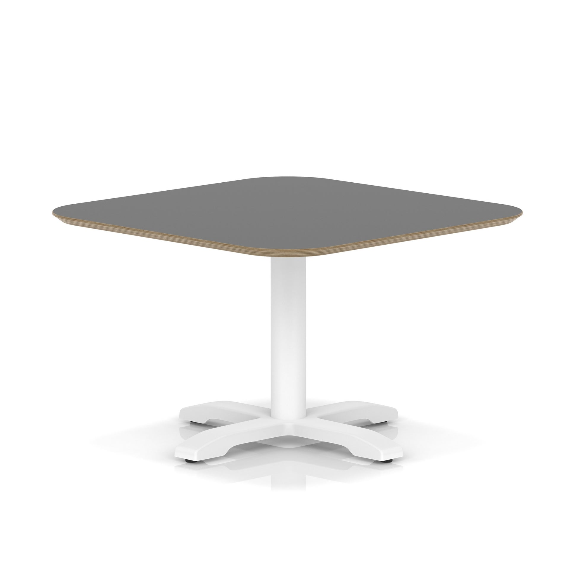 Brixworth Square Coffee Table With Cross Base - White Leg