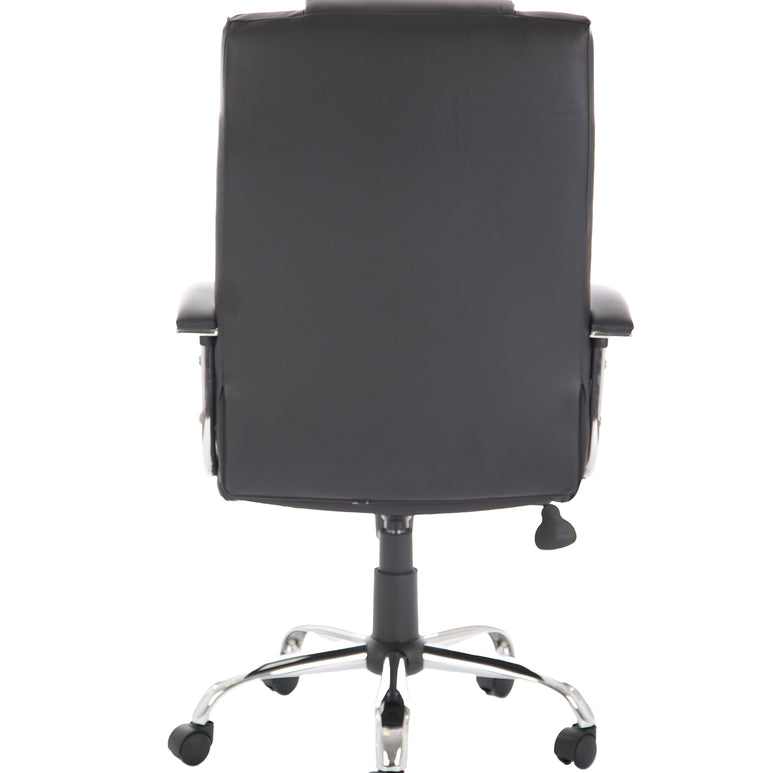 Thrift High Back Executive Black Leather Office Chair with Arms
