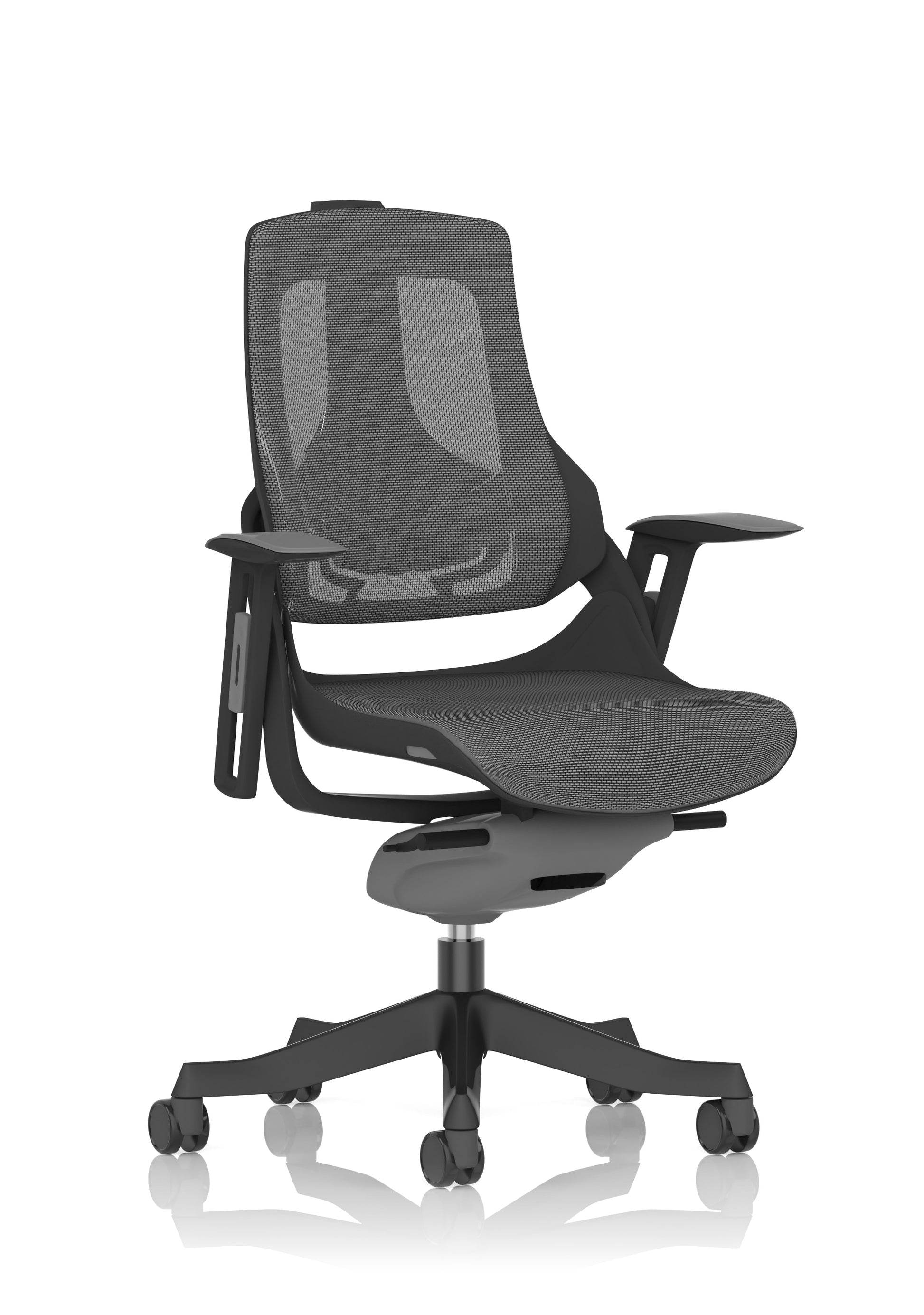 Zure High Back Black Shell Executive Office Chair with Arms