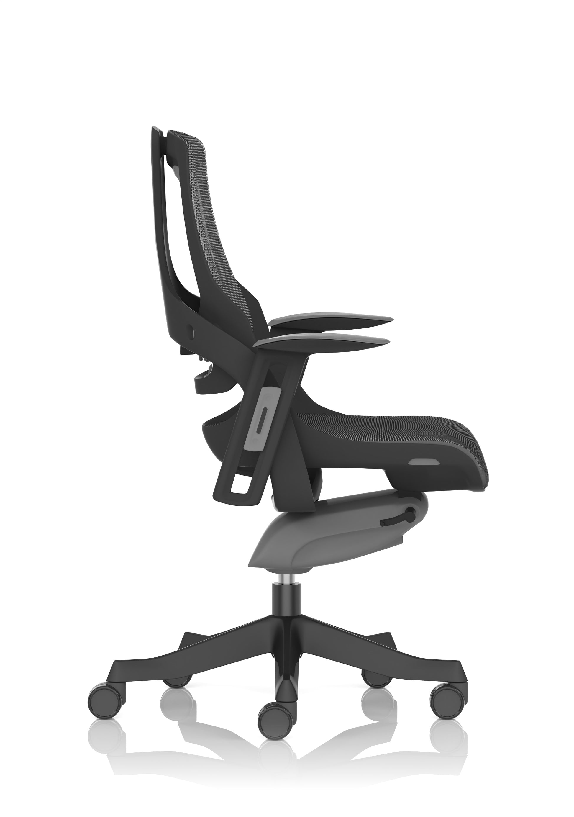 Zure High Back Black Shell Executive Office Chair with Arms