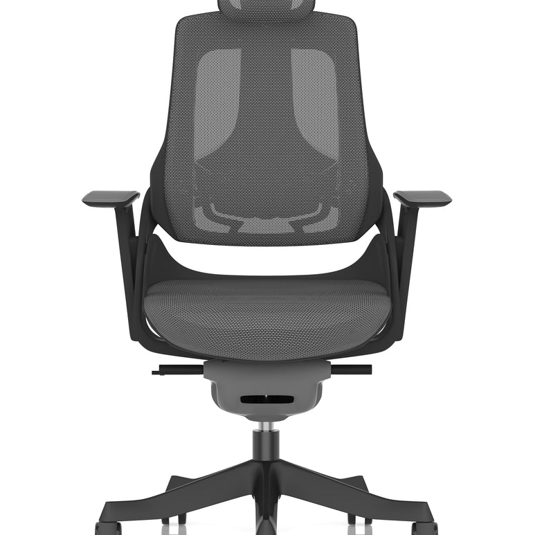 Zure High Back Black Shell Executive Office Chair with Arms