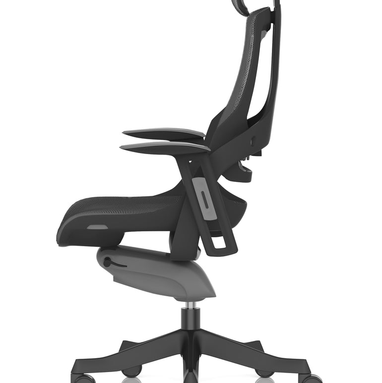 Zure High Back Black Shell Executive Office Chair with Arms