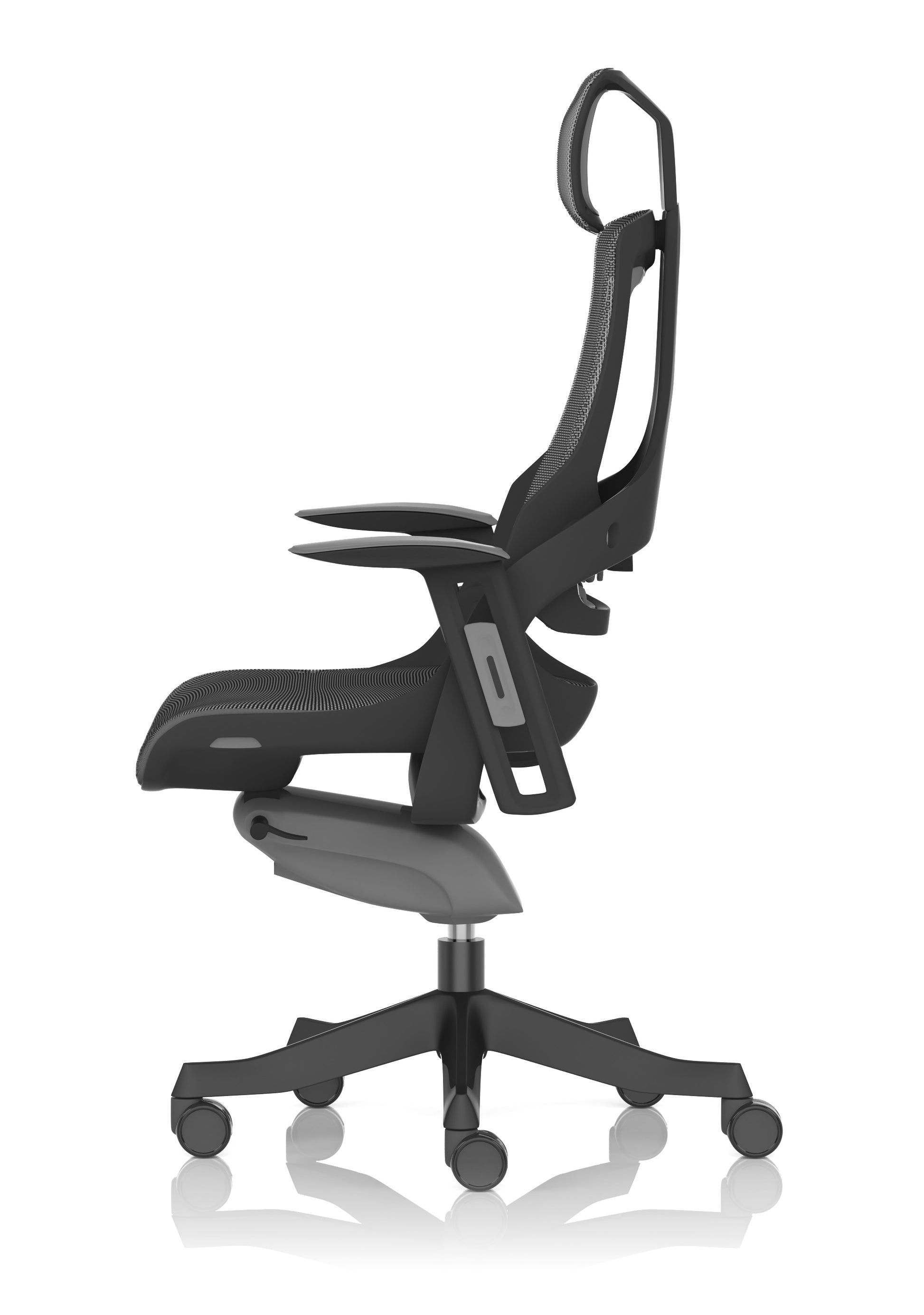 Zure High Back Black Shell Executive Office Chair with Arms
