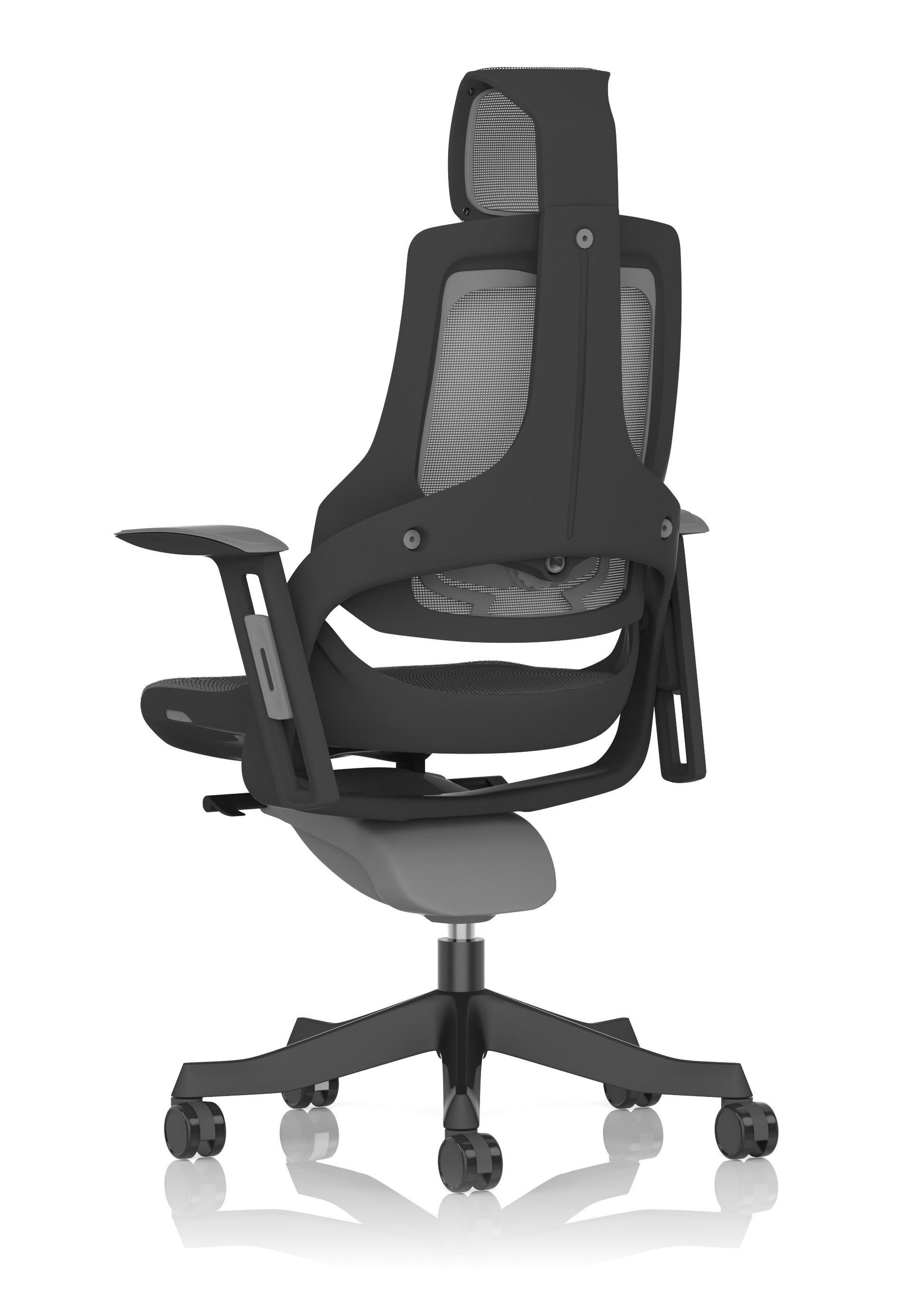 Zure High Back Black Shell Executive Office Chair with Arms