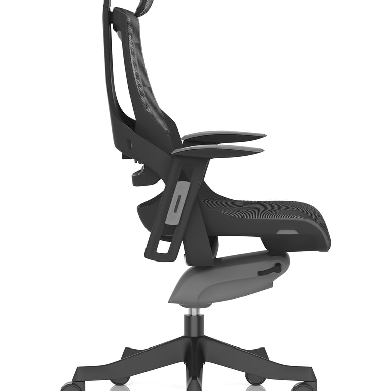 Zure High Back Black Shell Executive Office Chair with Arms