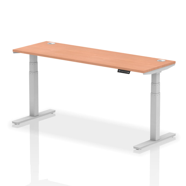 Air Height Adjustable Slimline Desk With Cable Ports