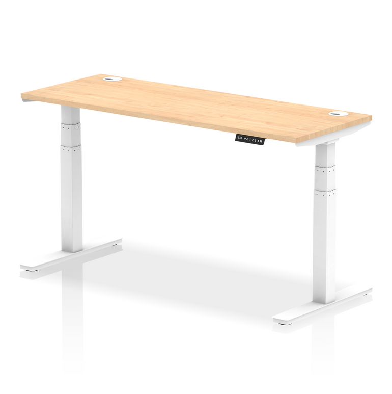 Air Height Adjustable Slimline Desk With Cable Ports