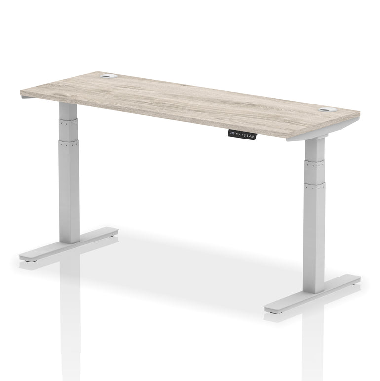 Air Height Adjustable Slimline Desk With Cable Ports
