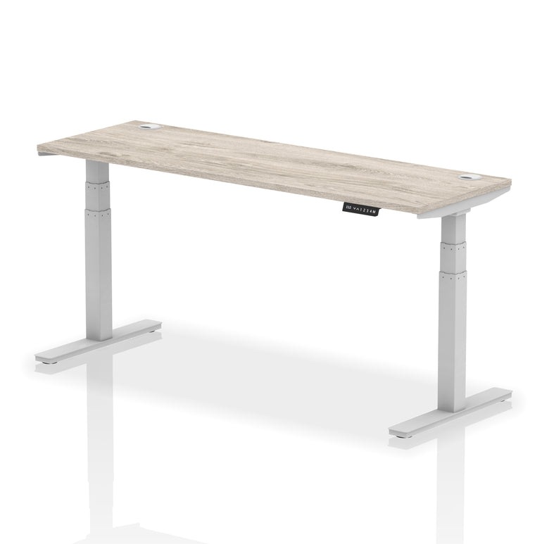 Air Height Adjustable Slimline Desk With Cable Ports