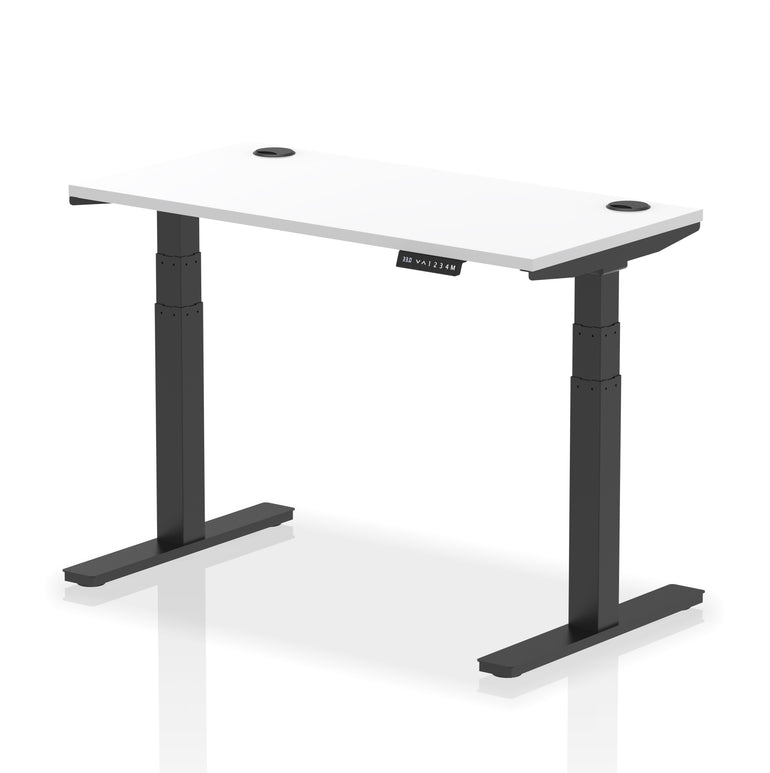 Air Height Adjustable Slimline Desk With Cable Ports