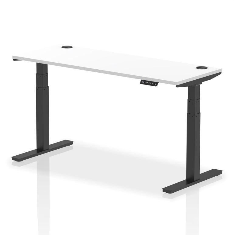 Air Height Adjustable Slimline Desk With Cable Ports