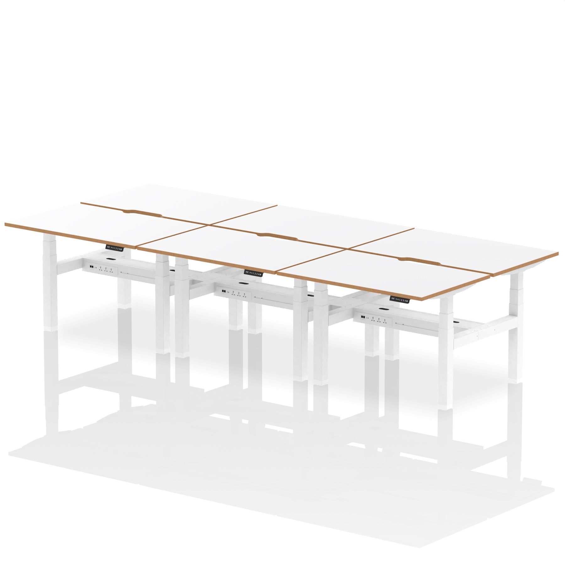 Oslo Air Back-to-Back Height Adjustable Bench Desk