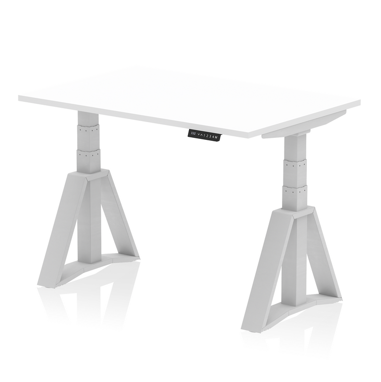Air Height Adjustable Desk without Cable Ports With Piste Foot