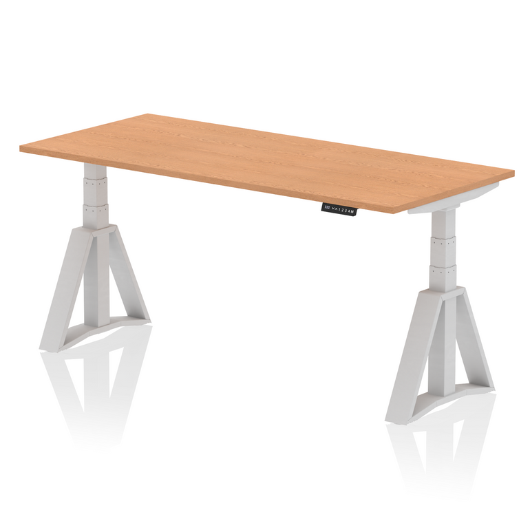 Air Height Adjustable Desk without Cable Ports With Piste Foot