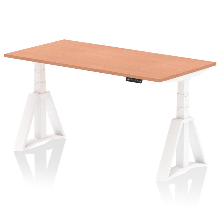 Air Height Adjustable Desk without Cable Ports With Piste Foot
