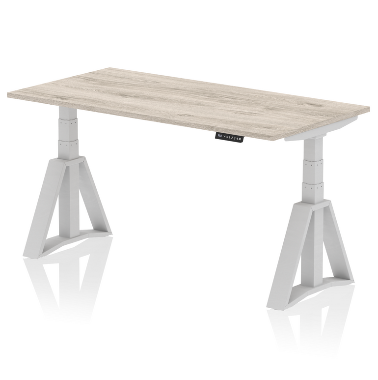 Air Height Adjustable Desk without Cable Ports With Piste Foot