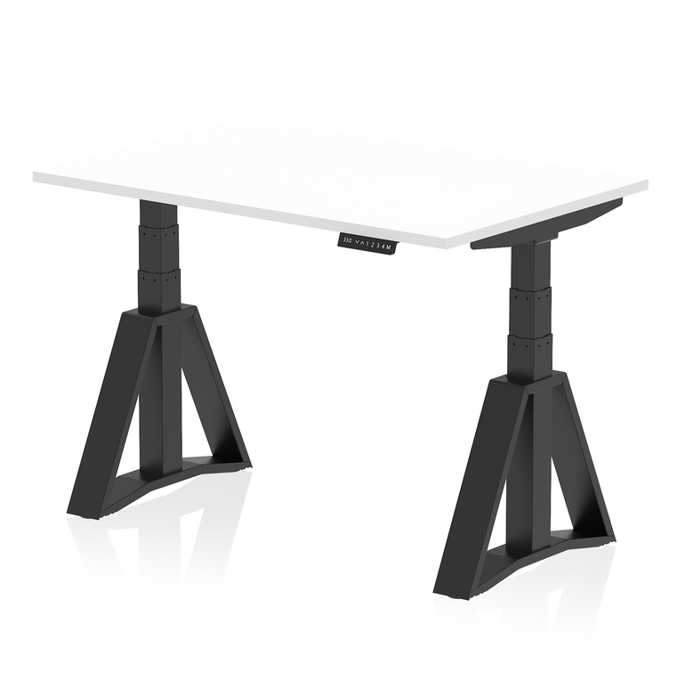 Air Height Adjustable Desk without Cable Ports With Piste Foot