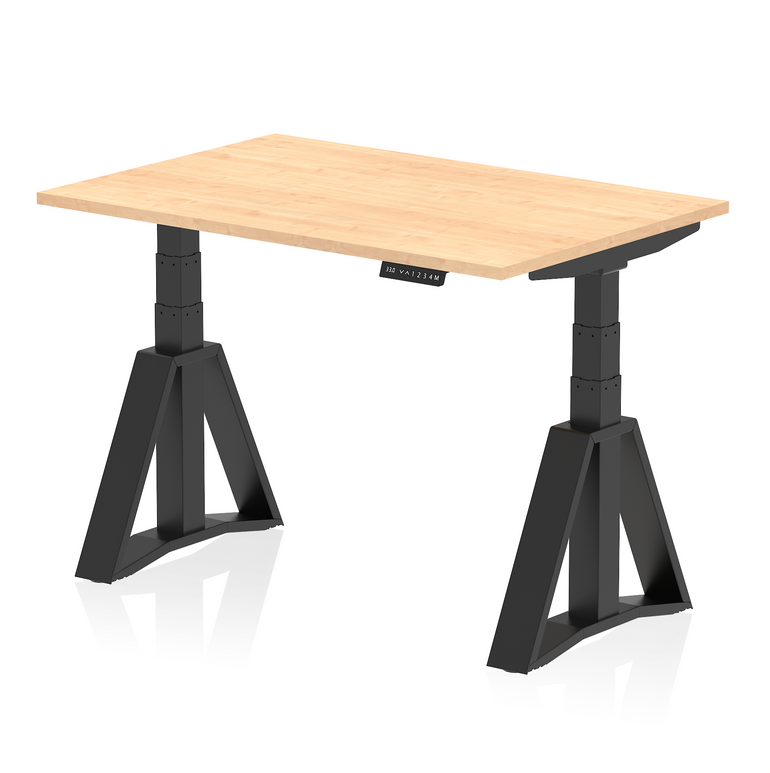 Air Height Adjustable Desk without Cable Ports With Piste Foot