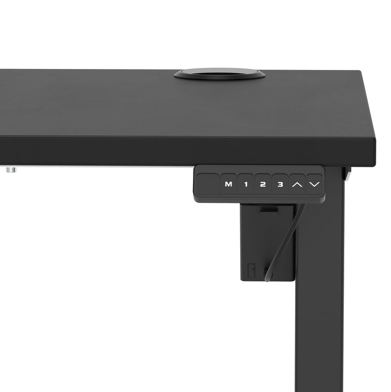 Air Lite Height Adjustable Slimline Desk With Cable Ports