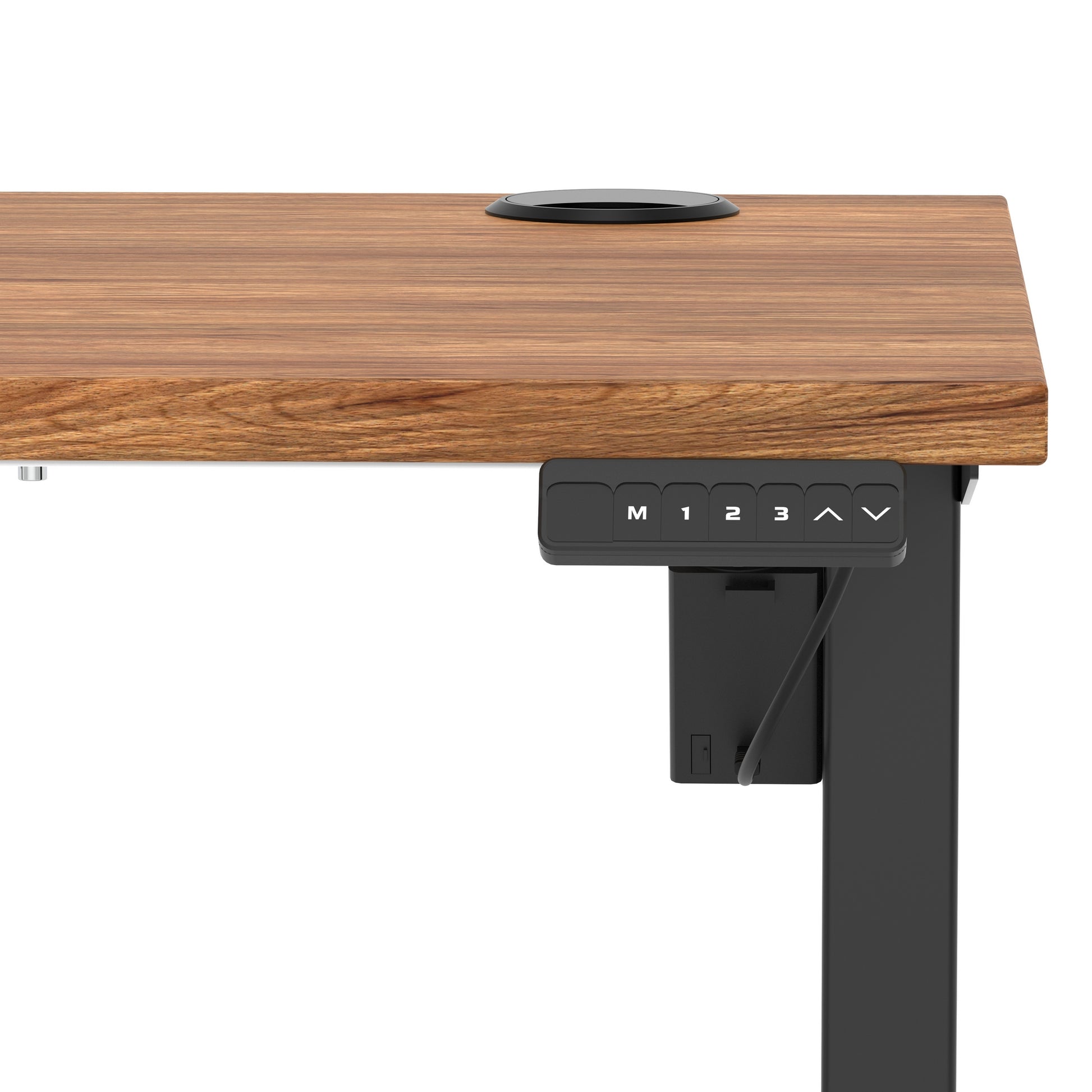 Air Lite Height Adjustable Slimline Desk With Cable Ports