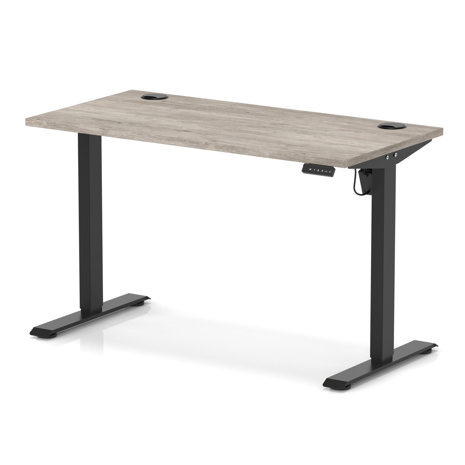 Air Lite Height Adjustable Slimline Desk With Cable Ports