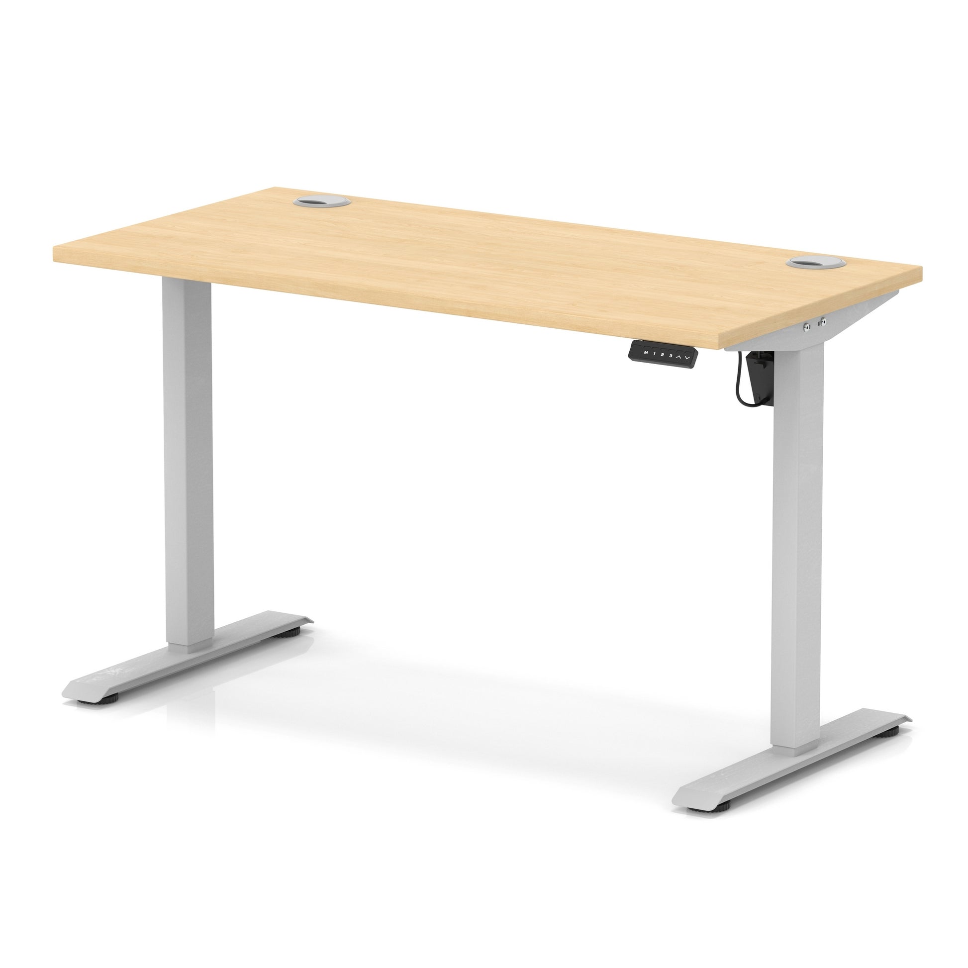 Air Lite Height Adjustable Slimline Desk With Cable Ports