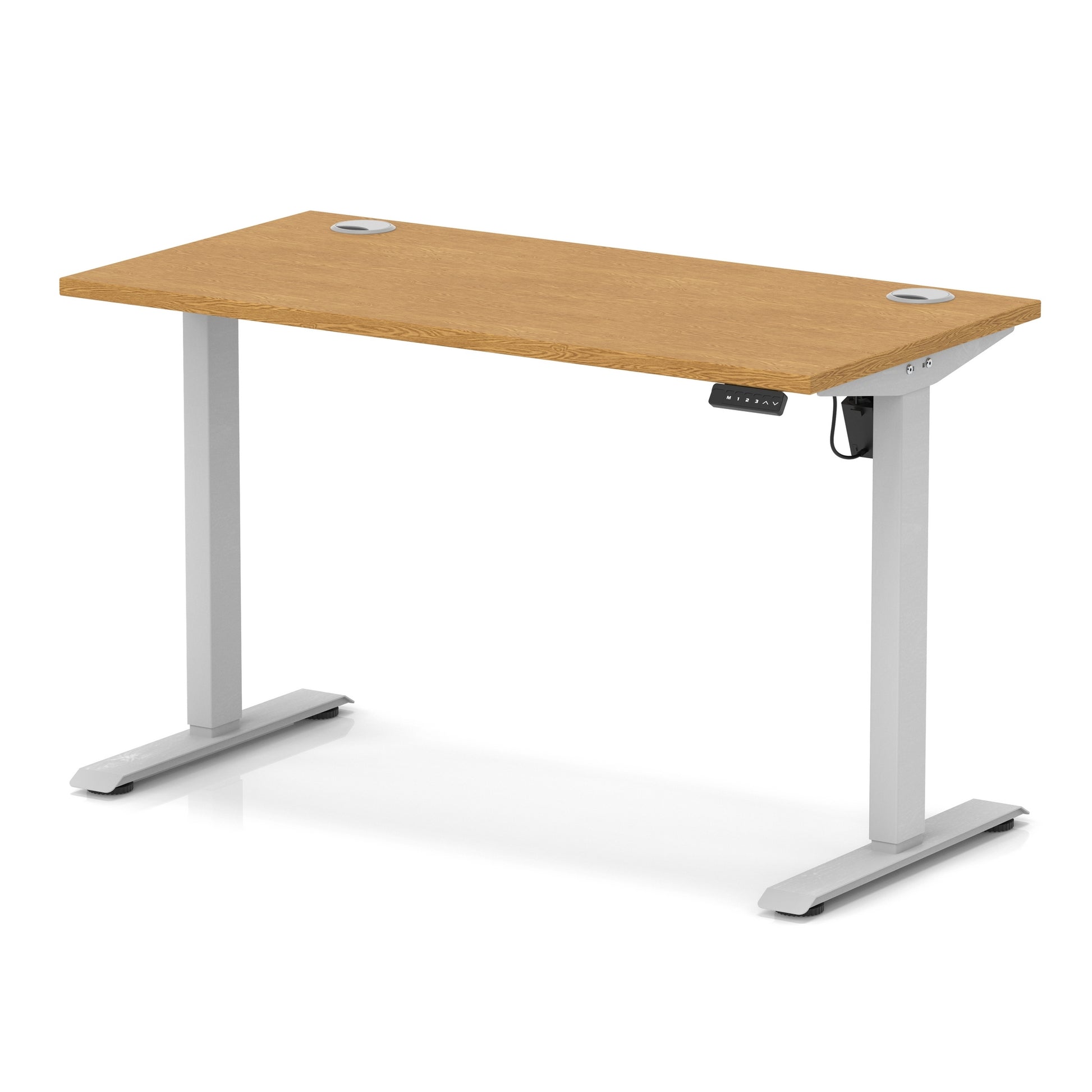 Air Lite Height Adjustable Slimline Desk With Cable Ports