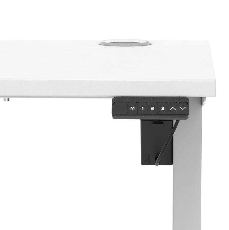 Air Lite Height Adjustable Slimline Desk With Cable Ports