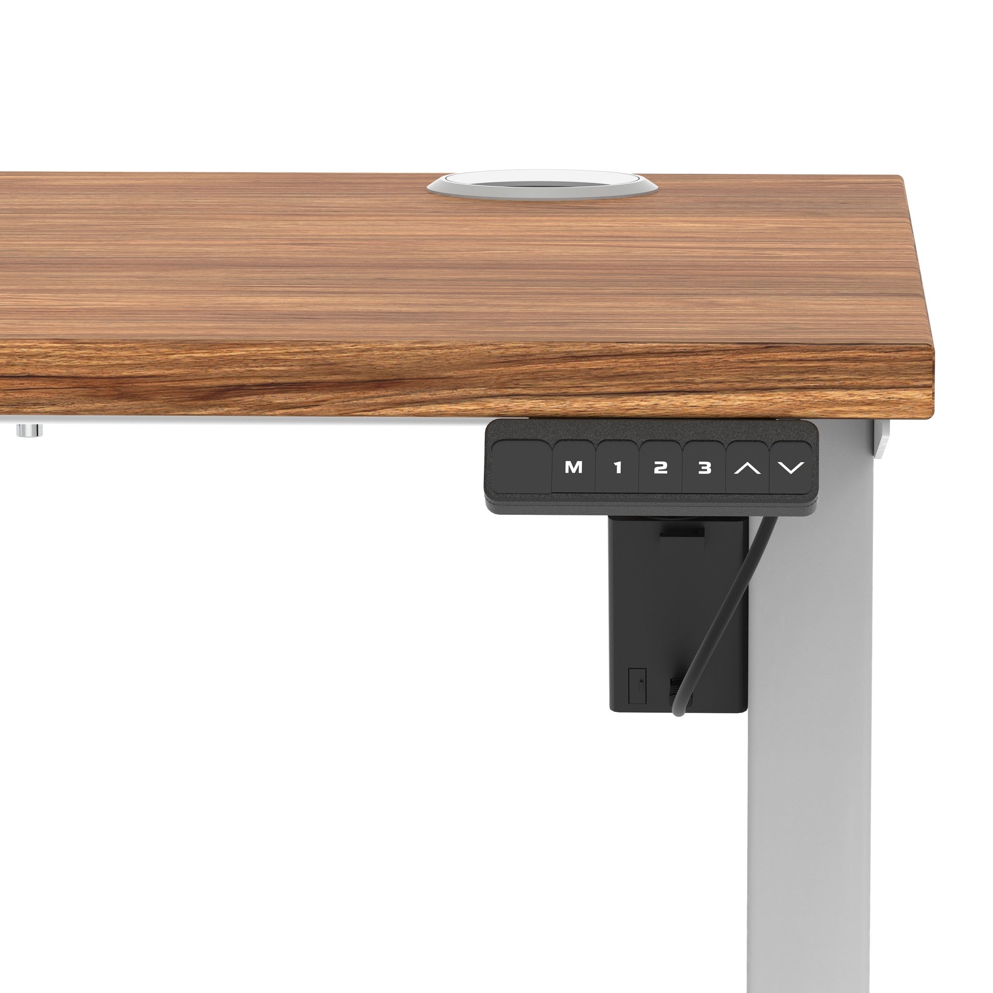 Air Lite Height Adjustable Slimline Desk With Cable Ports