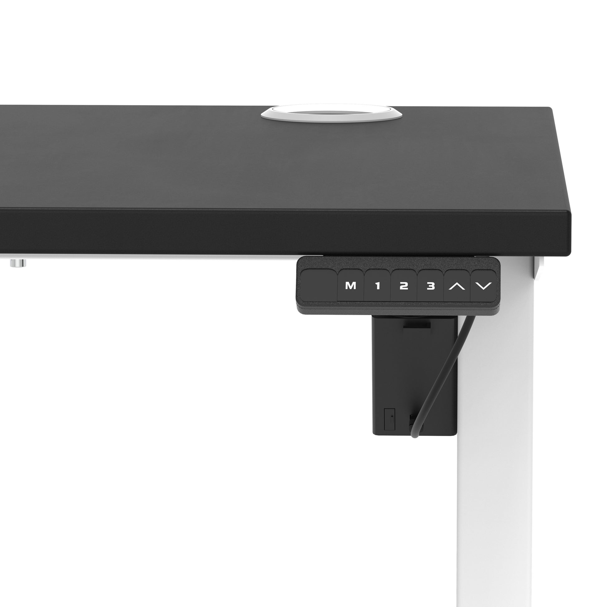 Air Lite Height Adjustable Slimline Desk With Cable Ports