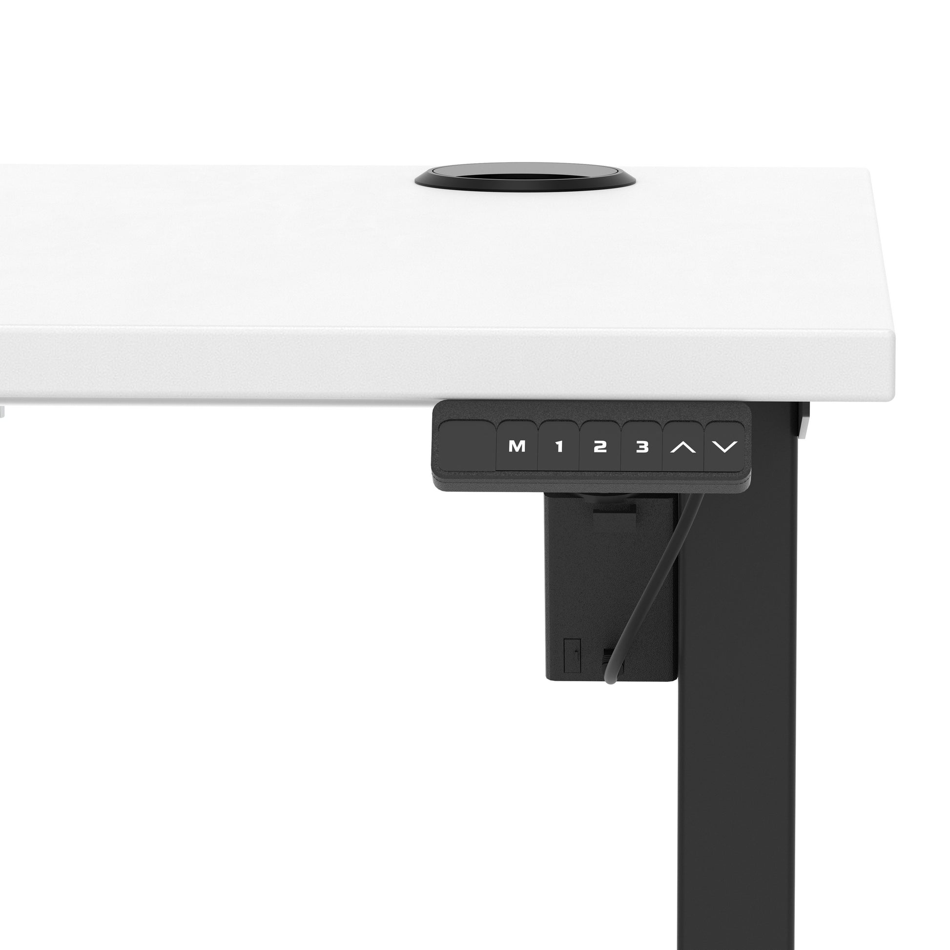Air Lite Height Adjustable Slimline Desk With Cable Ports