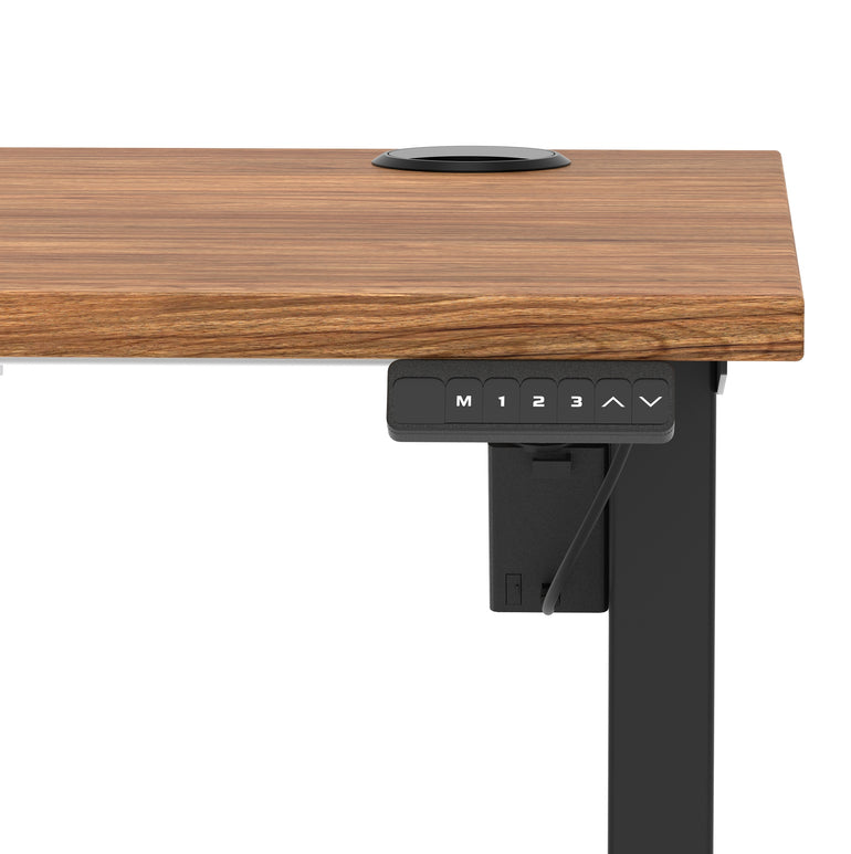 Air Lite Height Adjustable Slimline Desk With Cable Ports
