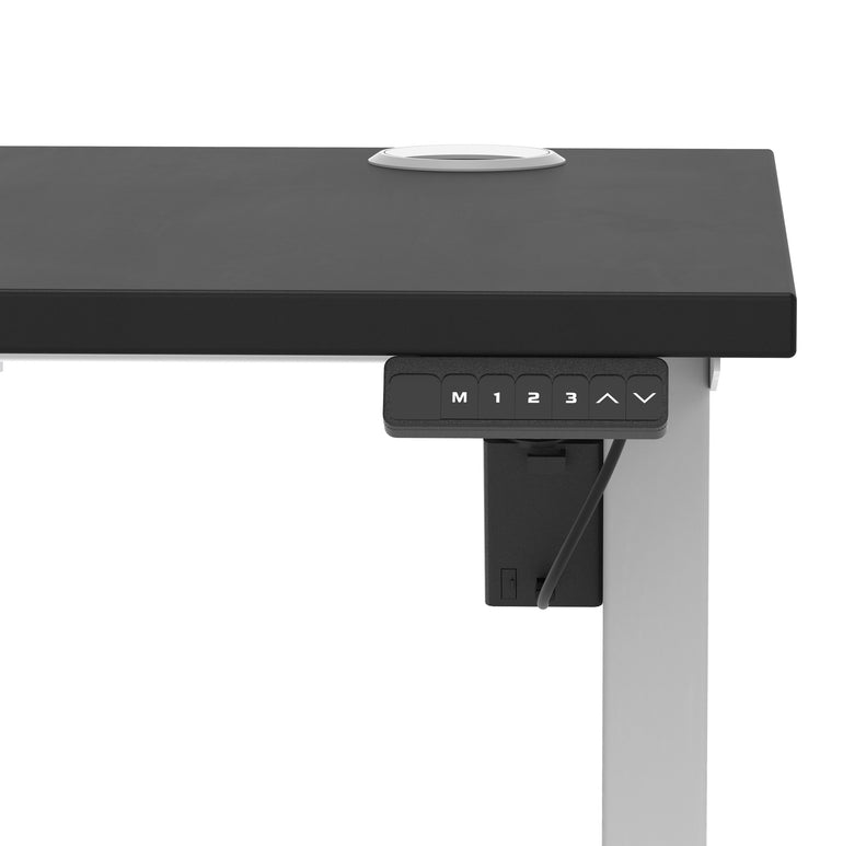 Air Lite Height Adjustable Slimline Desk With Cable Ports