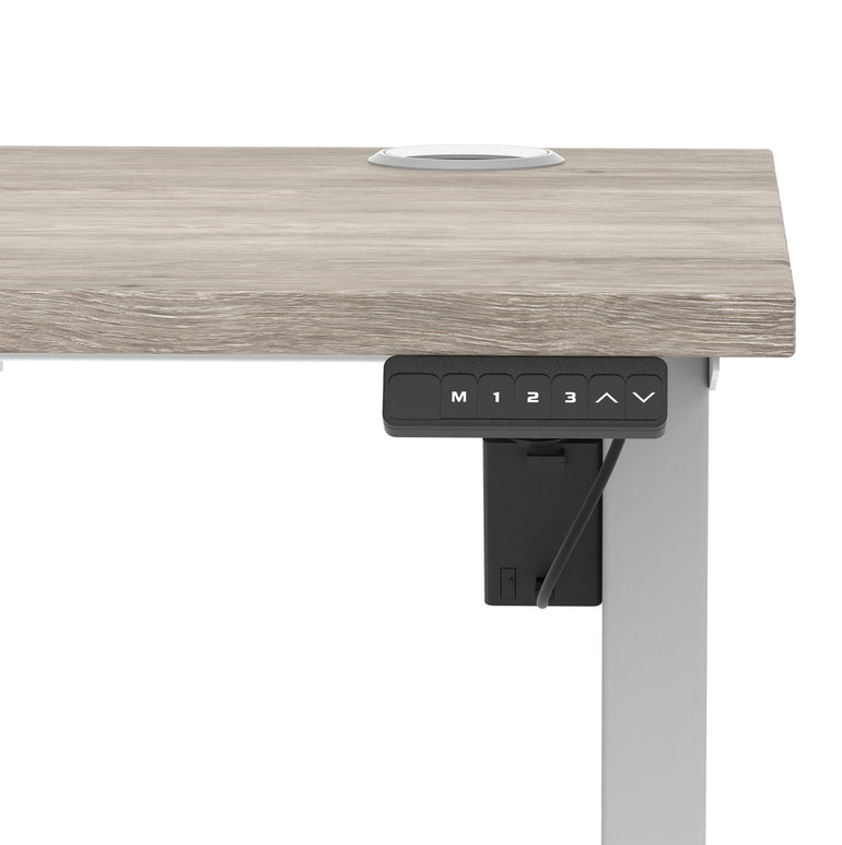 Air Lite Height Adjustable Slimline Desk With Cable Ports